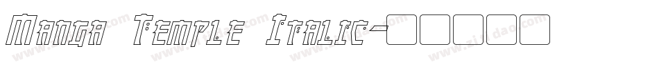 Manga Temple Italic字体转换